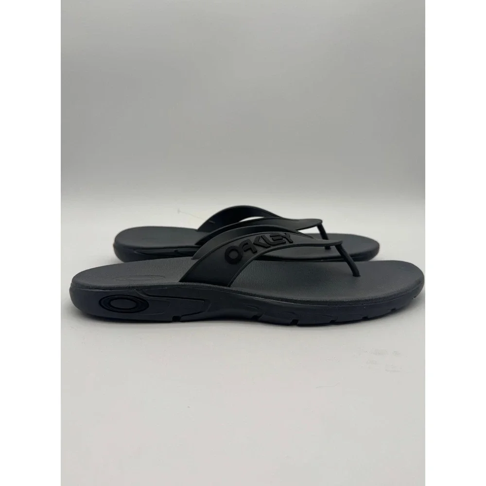 Oakley Flip Flops Black Men's US 12 Thong‎ Sandals Comfort Casual